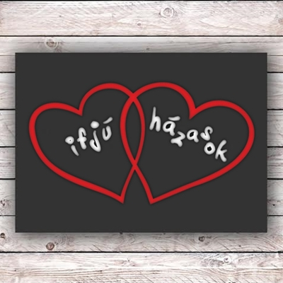 Ifjú házasok lábtörlő