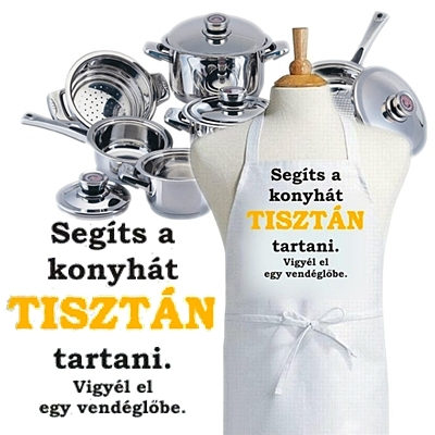 Segíts a konyhát kötény