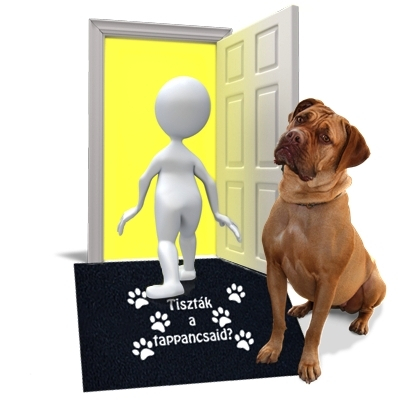 Tiszták a tappancsaid lábtörlő