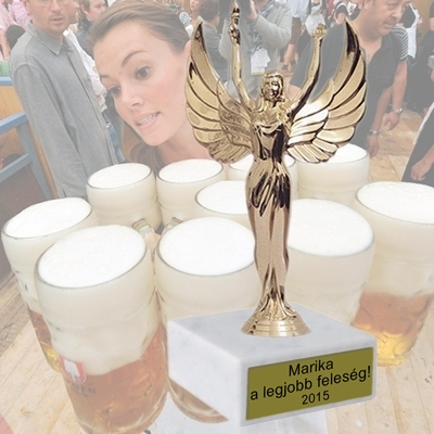 Született feleség szobor