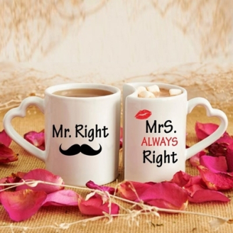 Szíves Mr&Mrs bögrék