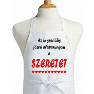 Az én speciális főzési alapanyagom az ... kötény