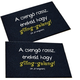 A csengő rossz lábtörlő