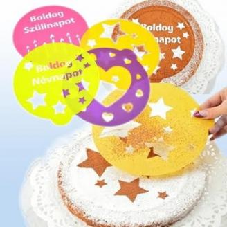 Tortadíszítő szett 4 db-os