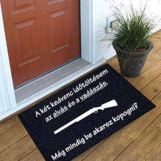 Két kedvenc időtöltésem lábtörlő