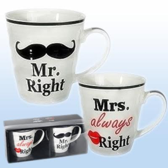 Mr & Mrs Right bögrék